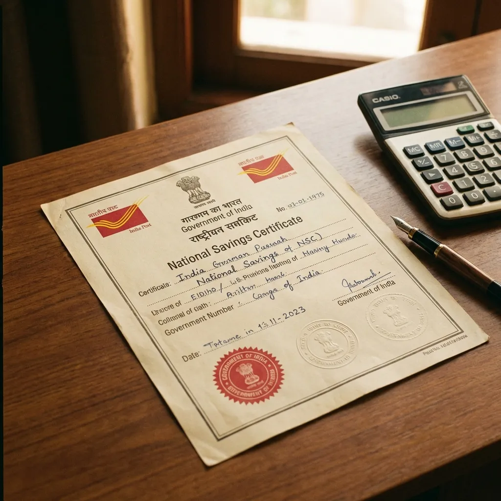 National Savings Certificate NSC Document